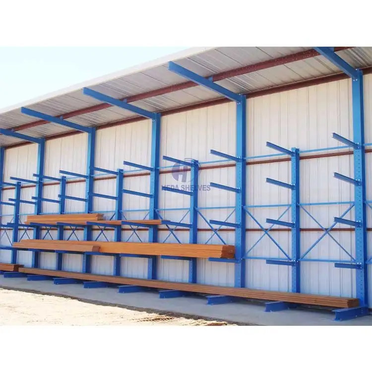 Glass Racks Warehouse Storage Cantilever Racking Duty Long Arms Iron Cantilever Racking System High Capacity Cantilever Racking
