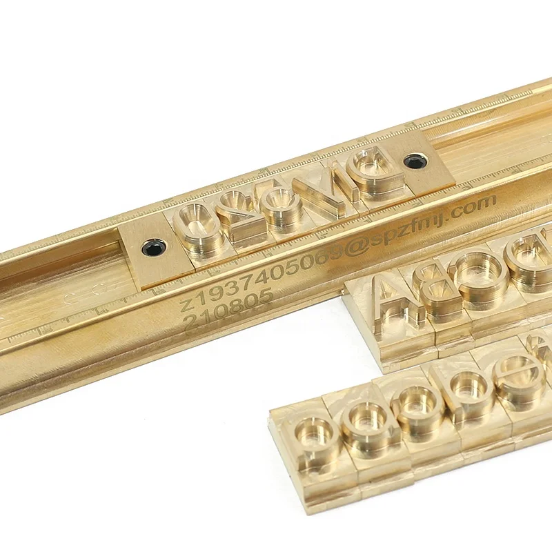 Custom Logo Name Letter Set With Number Symbols Brass Number and Letter Punch Set