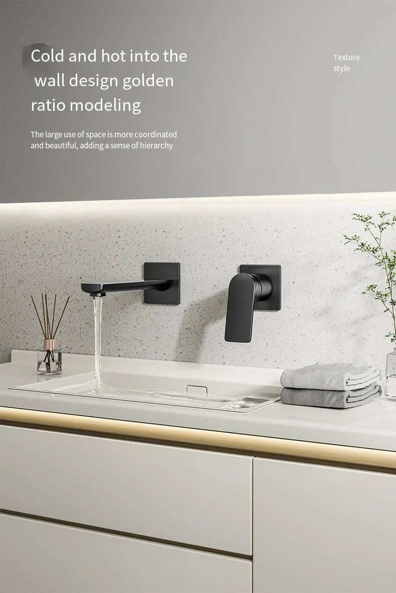Hidden Tap Examples Bathroom Faucet - Hidden in Wall, Stainless Steel Sink Tap