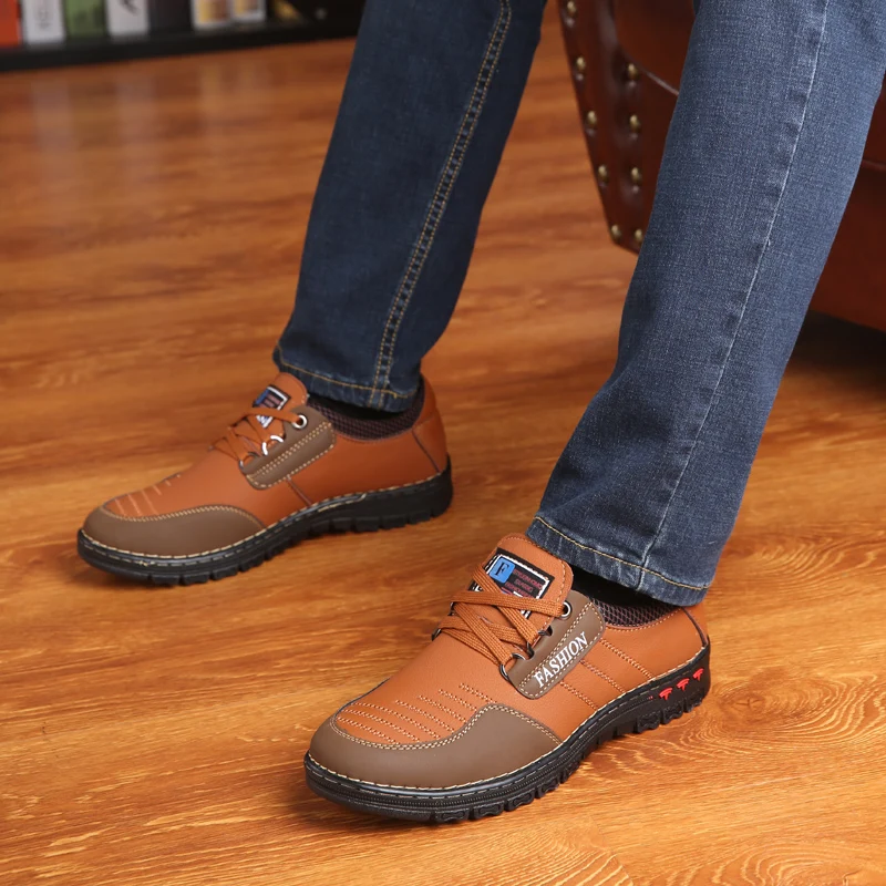 Man Dress Shoe Young Hiking Lace-up Man Dress Shoe Business Shoes for Men