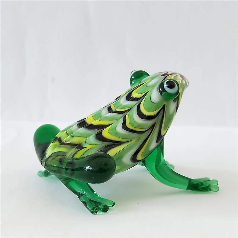 ベネチアンガラス Murano カエル 置物 イタリア製 ベネチアンガラス 猫型 置物 キャット - エステルノ
