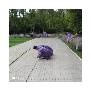 Temporary portable outdoor interlocking pp plastic activities party tent flooring grass turf protection event flooring
