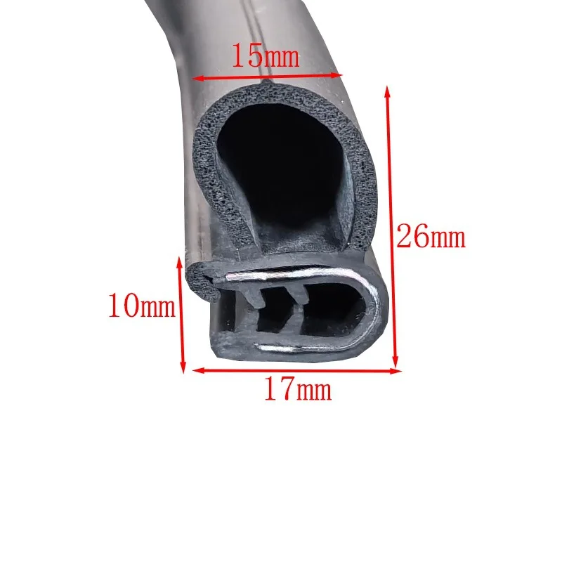 U-shaped side bubble cabinet   waterproof top bubble electrical control  car door anti-collision strip sealing strip