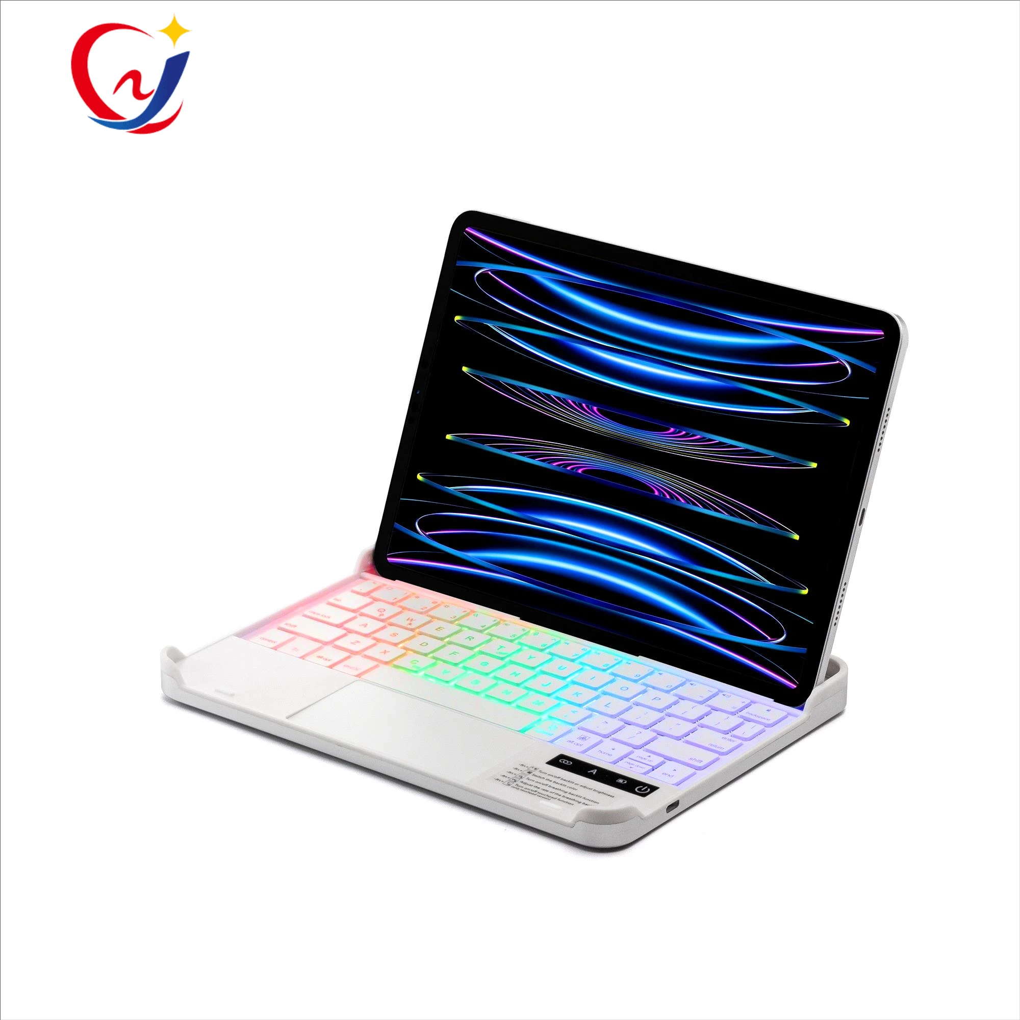 Beautiful Backlit Smart Wireless Keyboard for iPad Pro 109 11 2020 with Pencil Slot