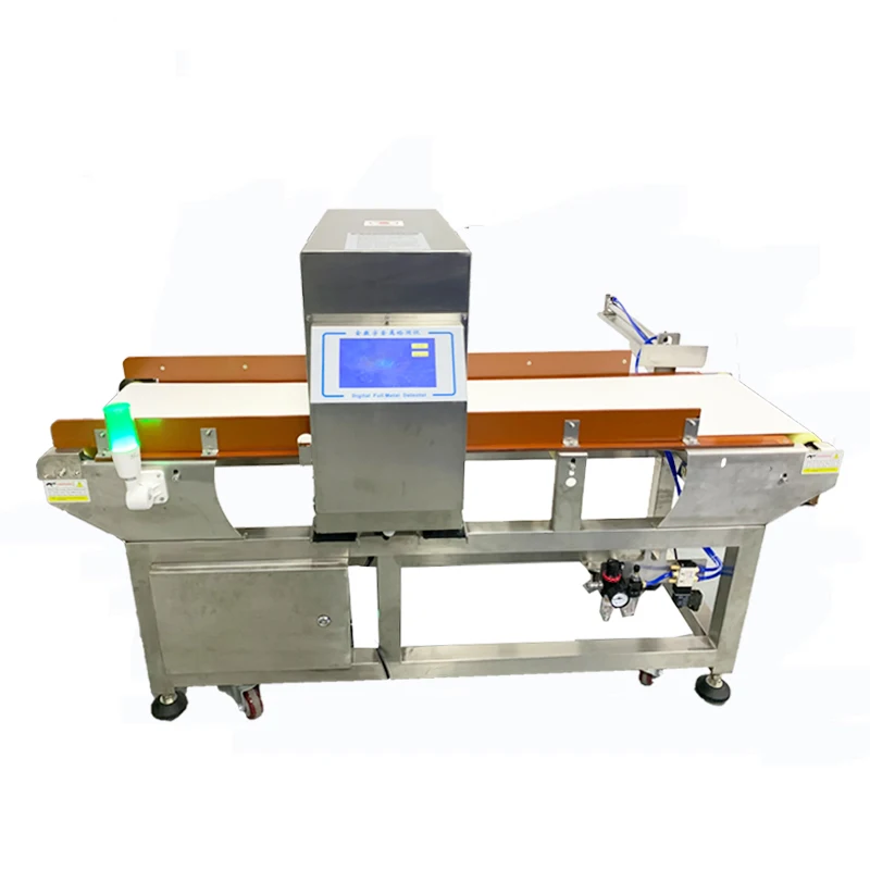 High Sensitivity Snacks Chicken Food Conveyor Belt Metal Detector