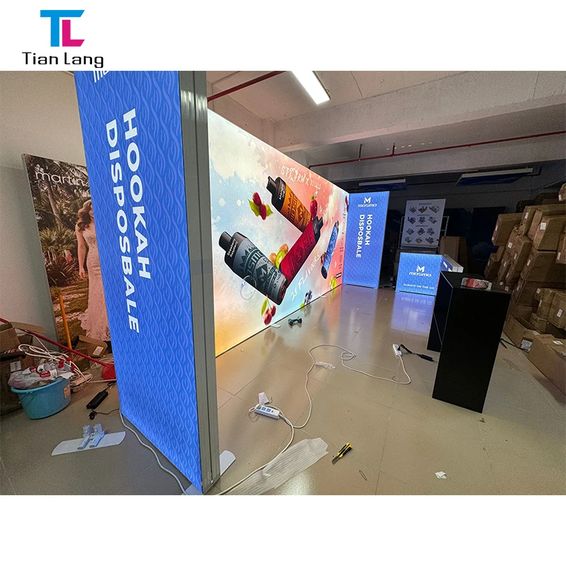 TianLang Seg Light Box Exhibition Display Advertising Light Boxes Trade Show Display Fabric Light Box Exhibition Stands