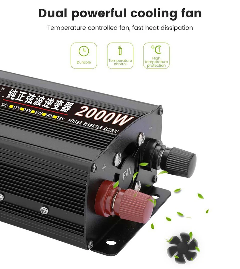 Vfd Generator Single Phase 12v To 220v 1000w 2000w 3000w Ac 12 Dc220