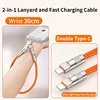 สายรัดข้อมือสีส้ม-Double Type-C