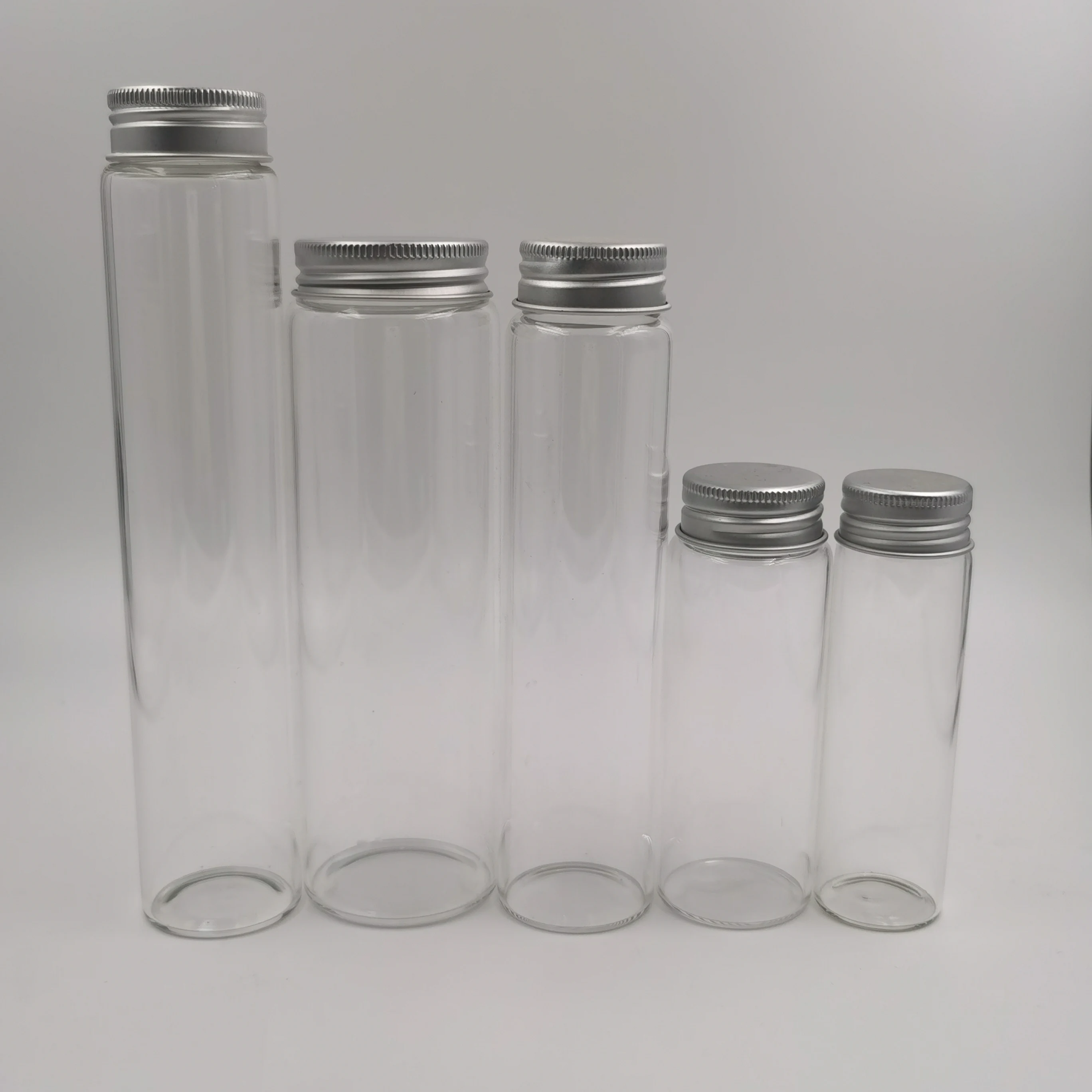 20ml Empty Jars Glass Bottle Storage with Aluminium Screw Lid Silver Metal  Cap 6 units (6, 20ML-Silver Cap)