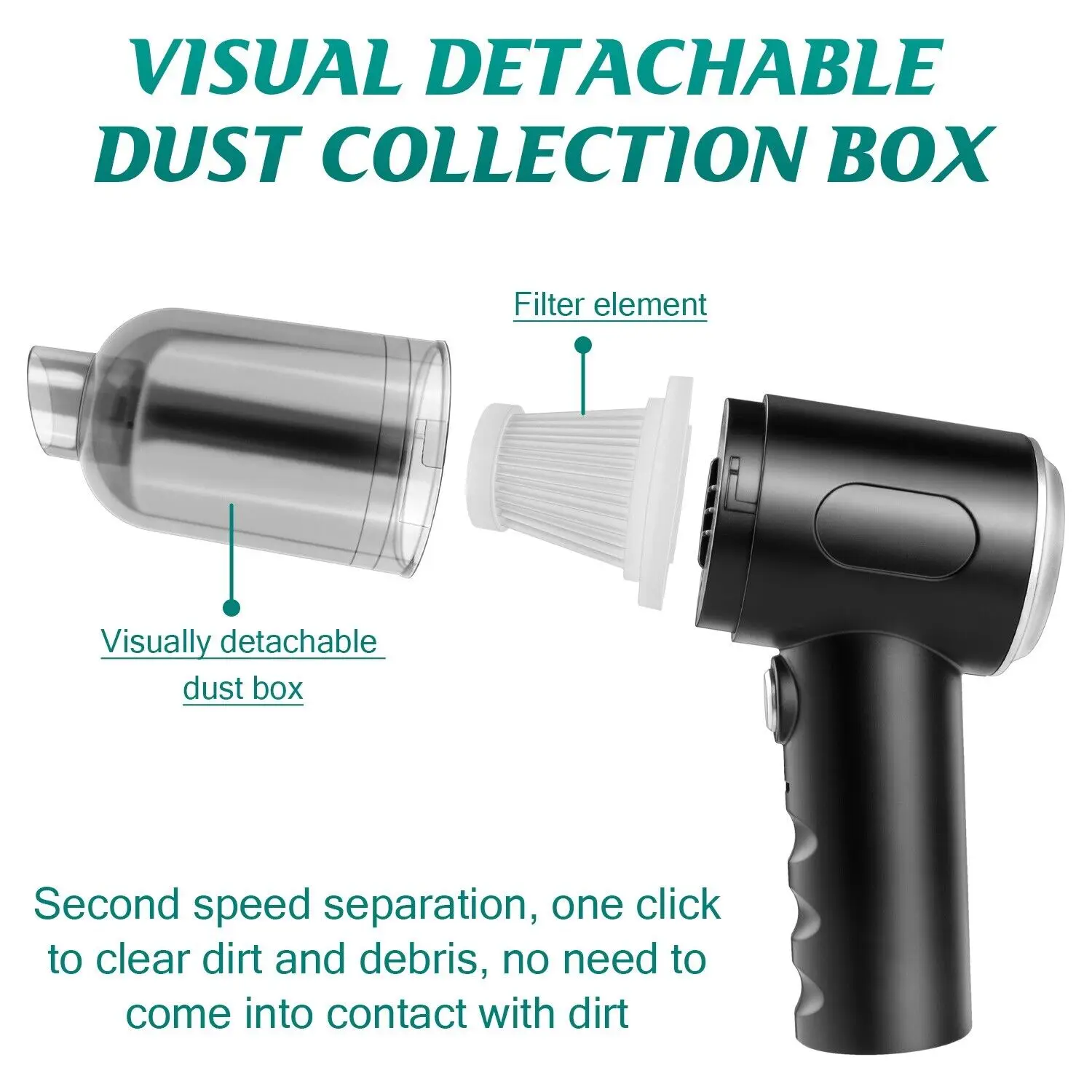 120W 5000pa Car Mini wireless Vacuum Cleaner Small Hand-held Portable Car Vacuum Cleaner Mini Wireless Vacuum Cleaner