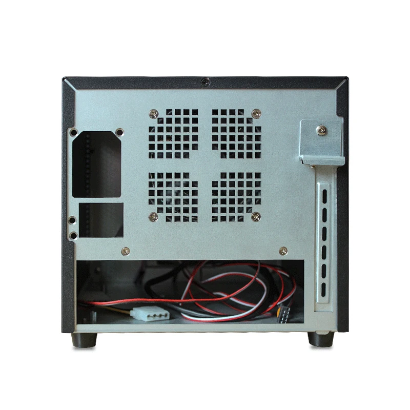 Сетевое хранилище данных RGEEK, серверное шасси SECC для домашнего использования, настольное хранилище данных Mini-ITX, корпус NAS, 4 секции, серверное шасси