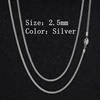 2.5mm Silver Franco chain