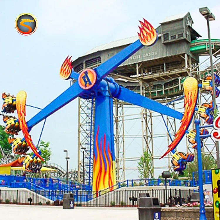 Carnival Arm Amusement Park Thrilling Rides Swing Meteor Hammer Twin  Twister the Typhoon Kamikaze Ride for Sale