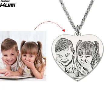 Personalized Baby Photo Pendant Customized Engraved jewelry