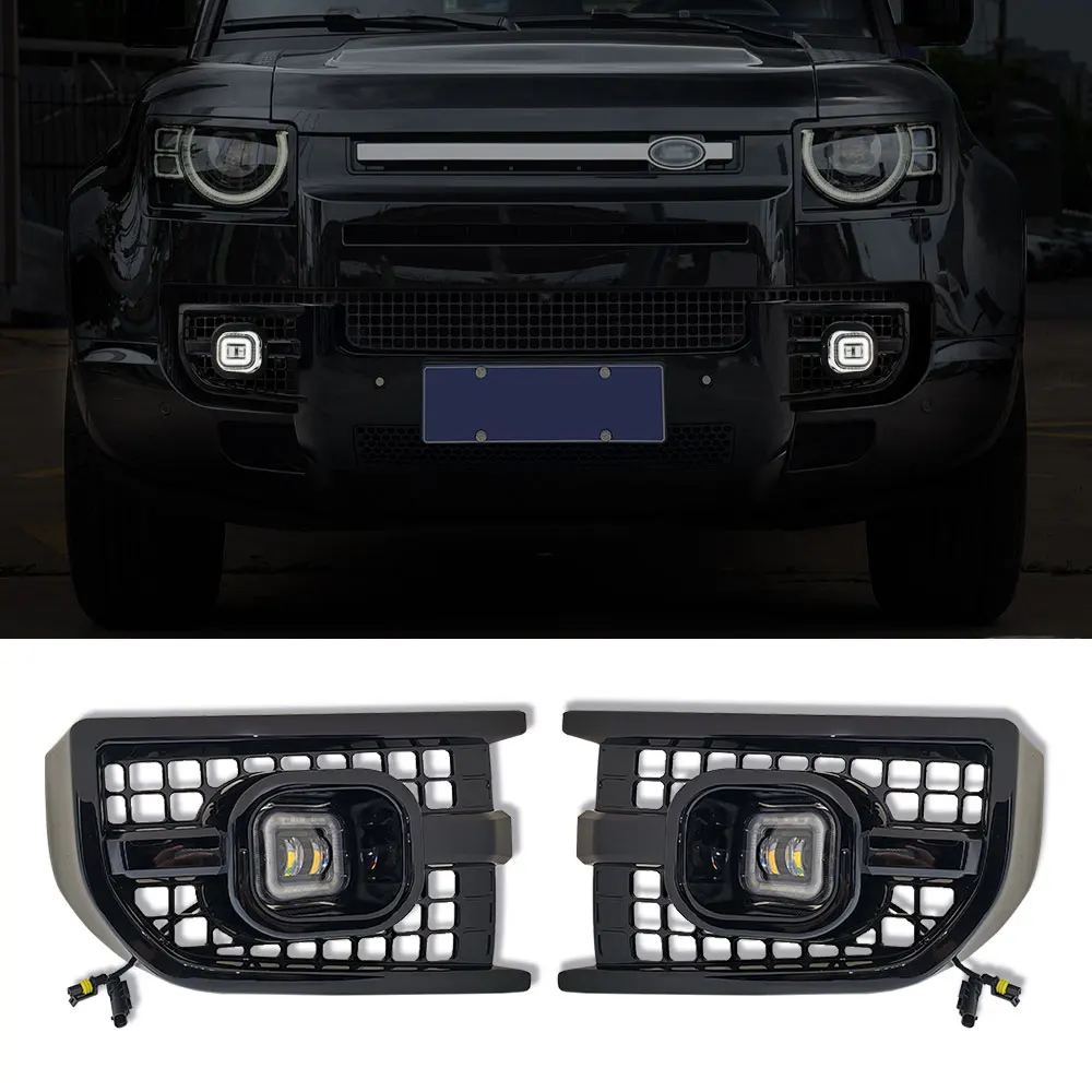 ランドローバー・ディフェンダー110/90用LEDフォグライト3000Lm 12V