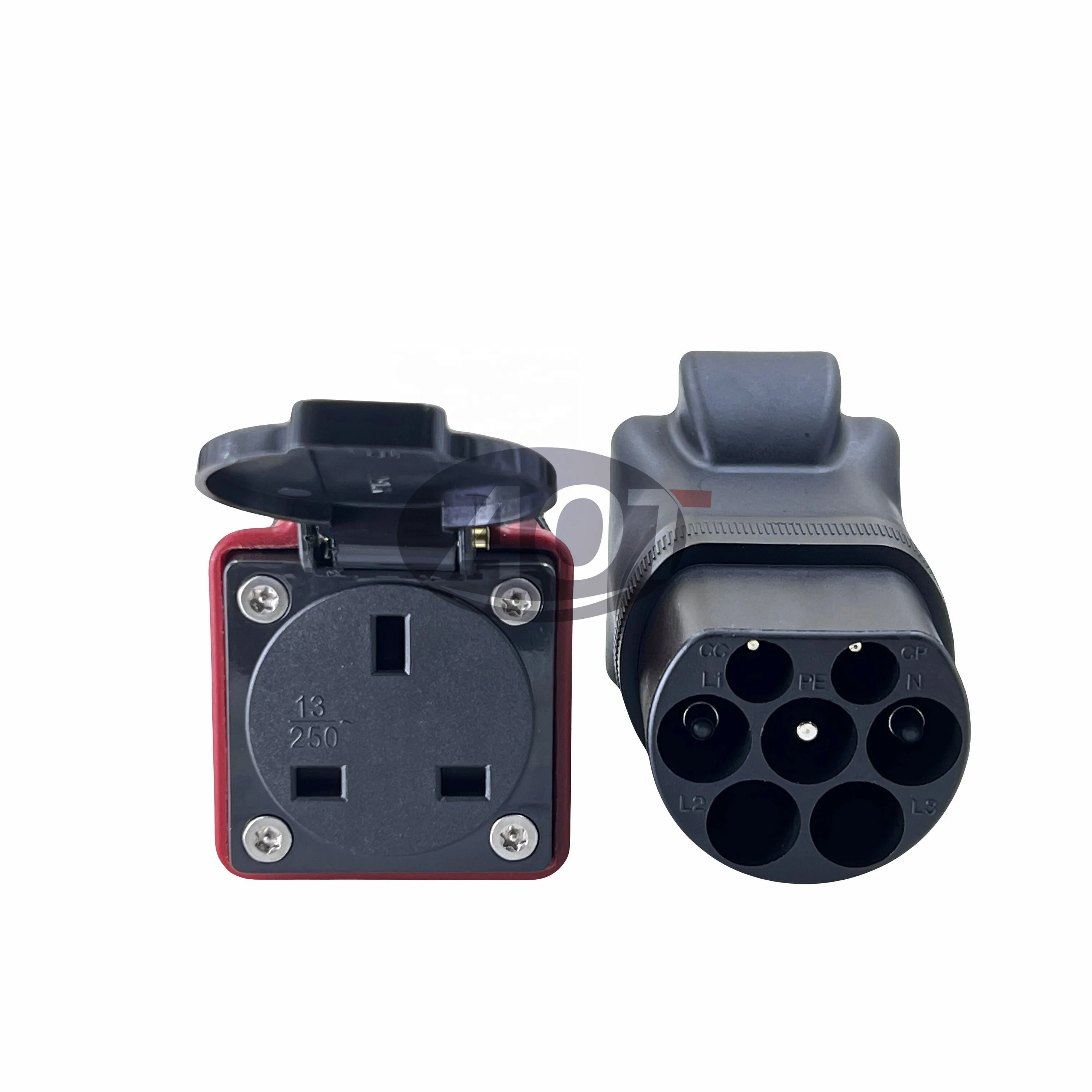 AOTAI Type2 to UK 3pin Plug Adapter S4L Single Phase EV Adapter AC Charger eBike Scooter