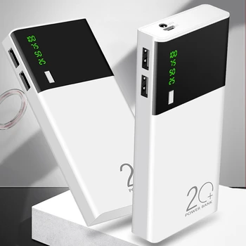 Wholesale Custom Logo Charging Powerbank 20000 Capacity Mobile Emergency Gift Printed Mobile Power Bank