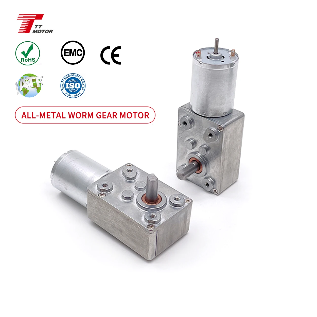 Powerful Small 12 Volt Motor Low Speed Worm Reducer Gearbox DC Gear Brush Motor 370