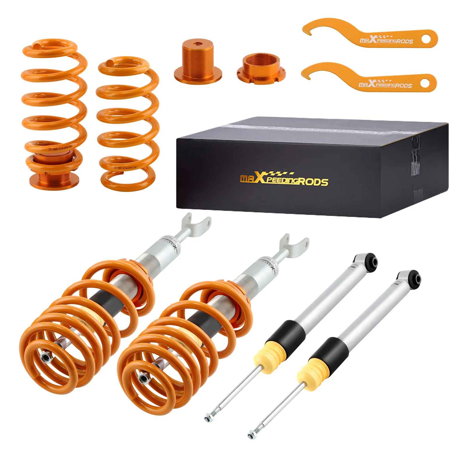 MaXpeedingrods Coilovers Shock Absorber for Audi A4 B6/B7 2WD/Quattro -  24-Way Adjustable Suspension System, image size:1600x1600