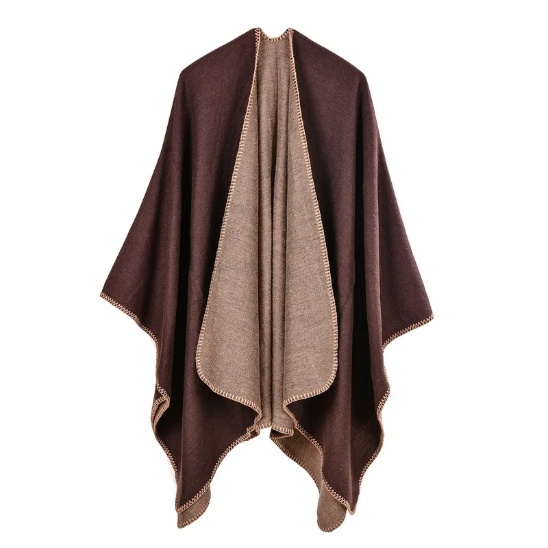 Damen Warm Tippet Fashion Lady Blanket Thick Bufanda Designer Cape Winter Cashmere Scarf Women Scarfs Stol_voghion.com