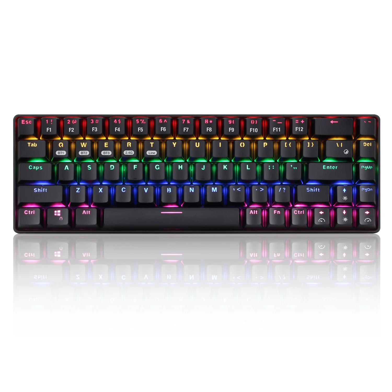 XINMENG RF-68 RGB Backlit Mechanical Wireless Gaming Keyboard - 68