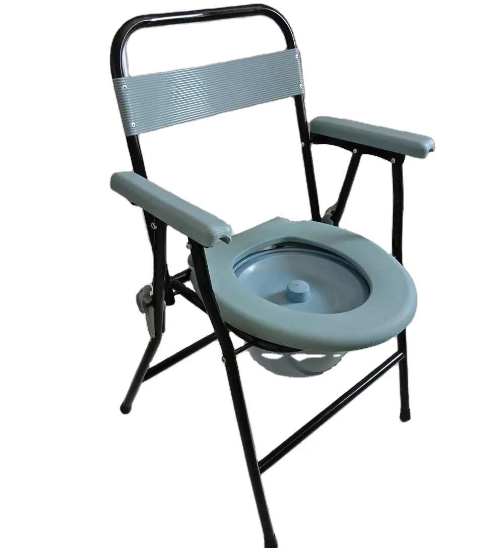 Commode Chair With Bucket And Splash Guard Buy Commode Chair Toilet Seat Chair Folding Commode Chair With Wheels Product On Alibaba Com