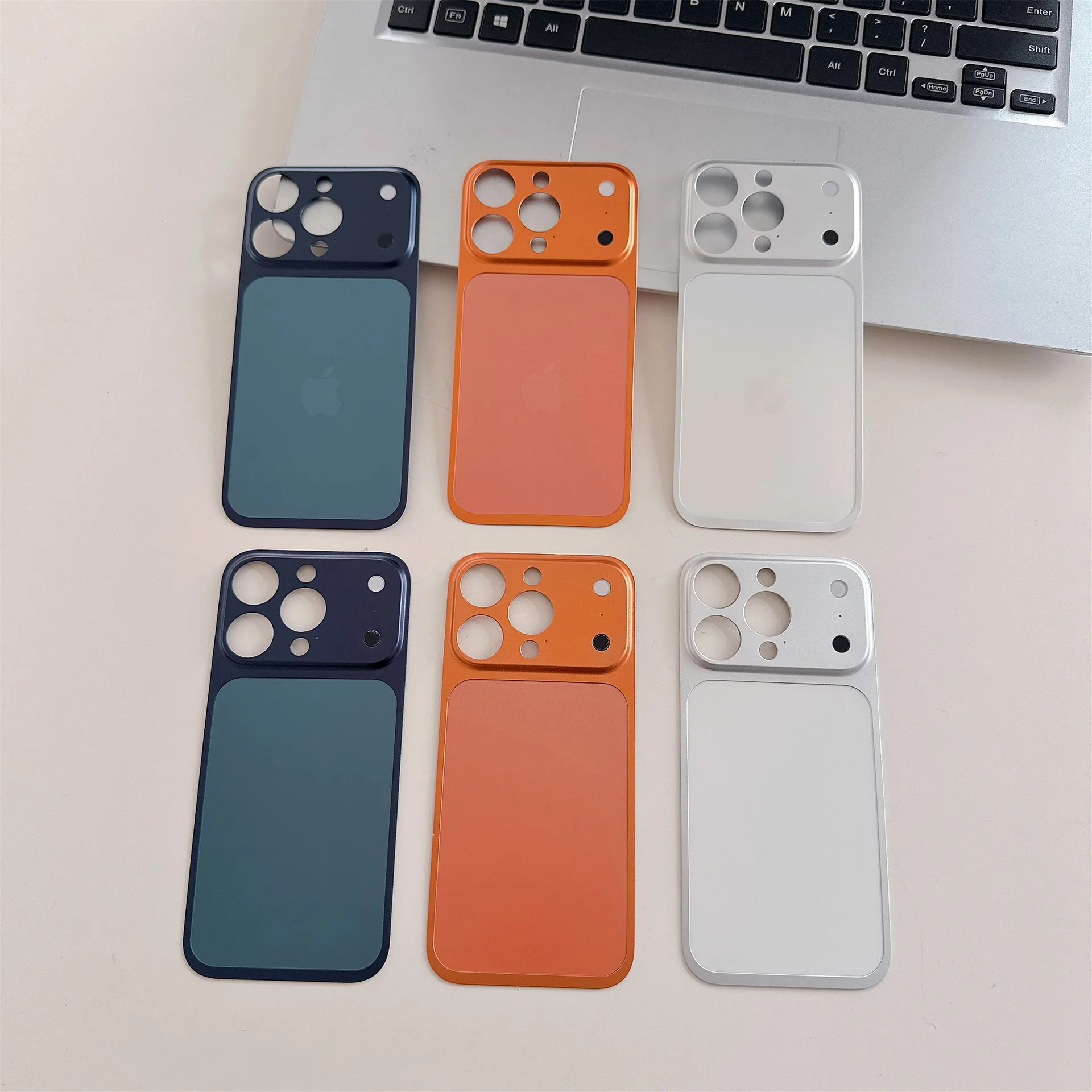 New High Quality Aluminum Oneness Posterior Membrane for iPhone 16 15 14 13 Pro Max Large Window Frosted Back Sticker Film