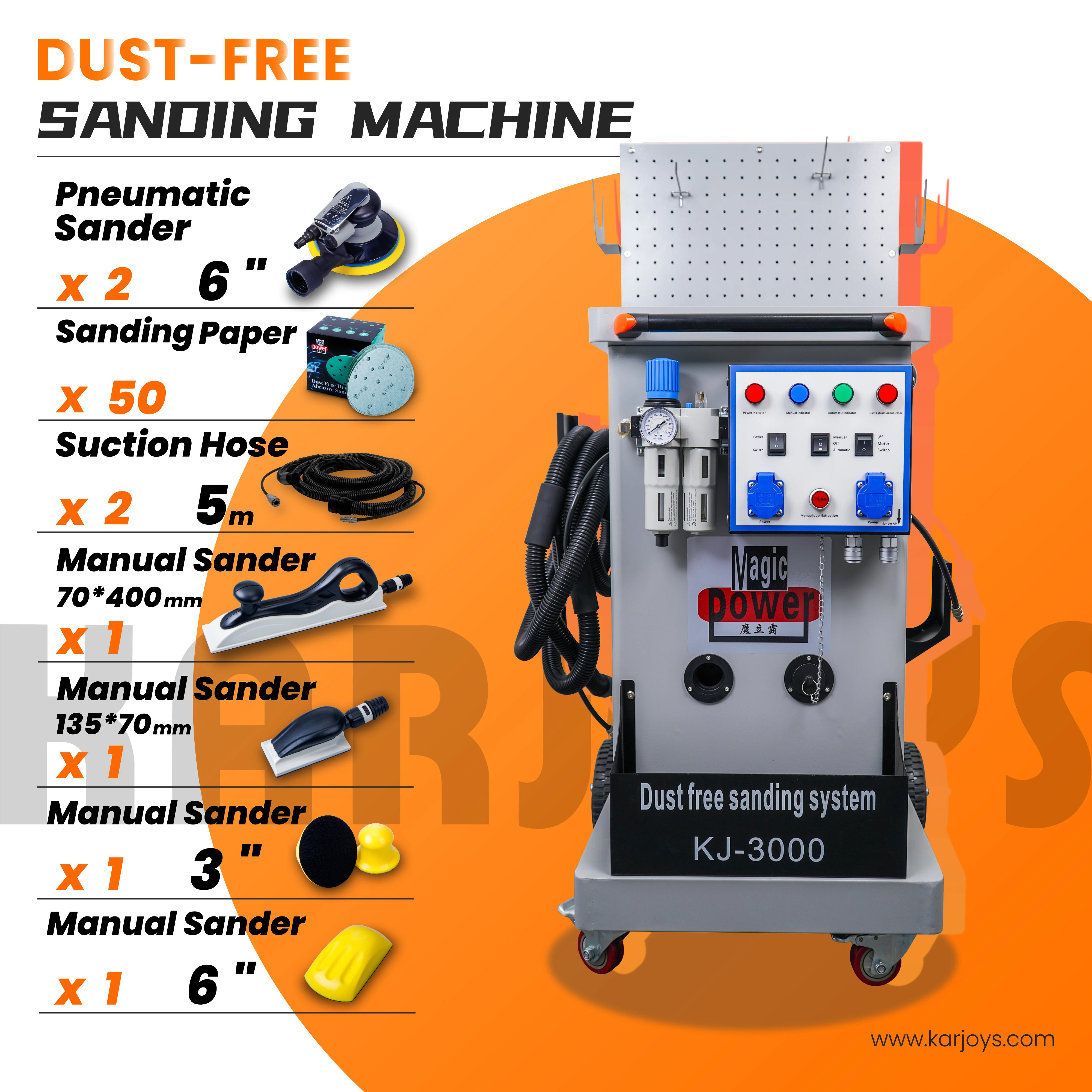 Hot sale high quality dust collecting system car care for portable sander machine