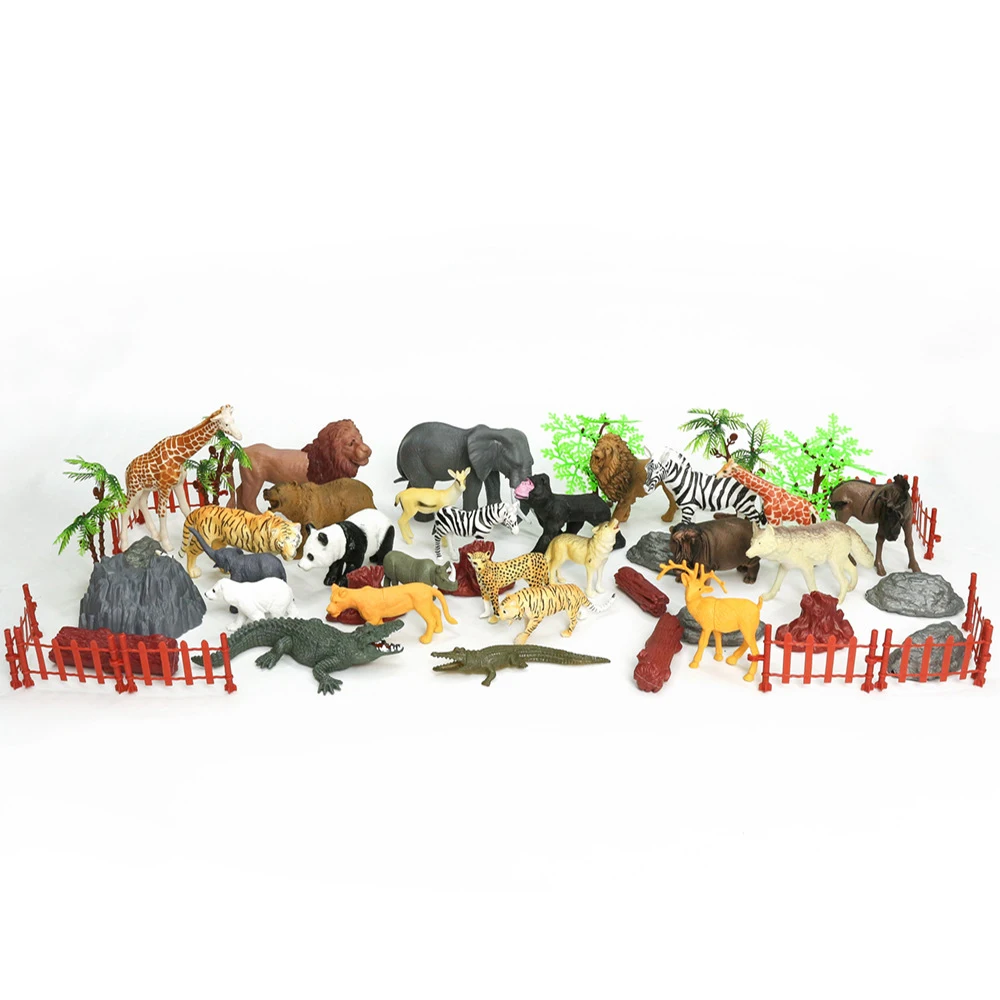 Mini Size Plastic Animals Solid Pvc Prehistoric Dinosaur Jungle Animal
