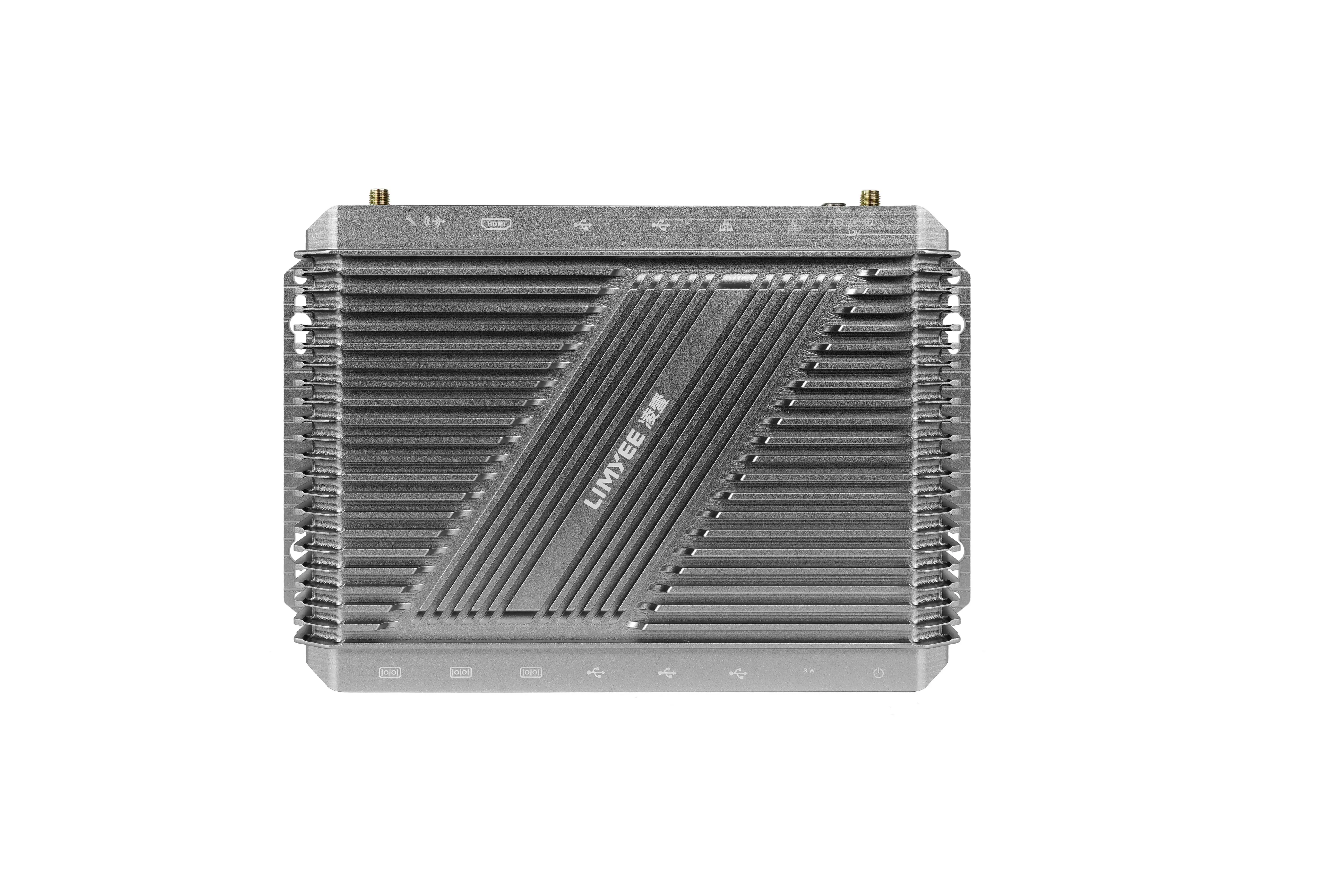 ZEROONE Fanless Mini Pc Embedded Industria Computer Rugged Design X86 Single Board Computer COM Port  LAN WIN 10 Dual Display