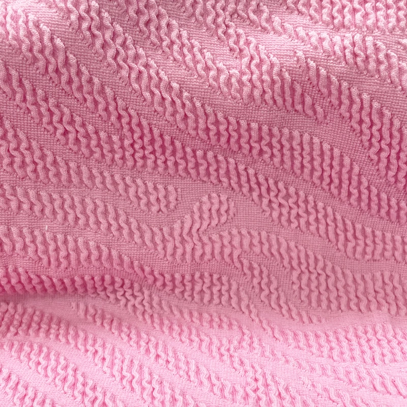 340 Gsm Polyester Spandex Swim Fabric 4 Way Stretch Knit Fabric