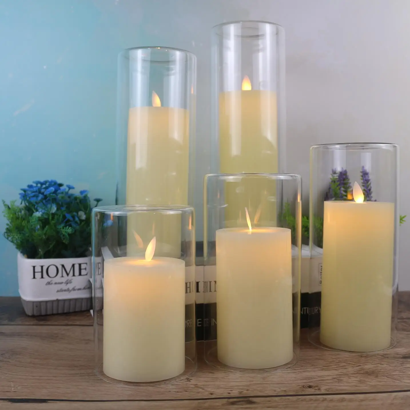 Wax Led Candle With Remote Control/glass Cover Led Candle Light Buy Led Candle Light Wholesale