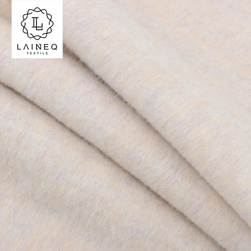 Легкое тепло: новый продукт 5% шерсти альпаки 95% двухлицый длинноволосый Альпака смешанный цвет шерстяной ткани для