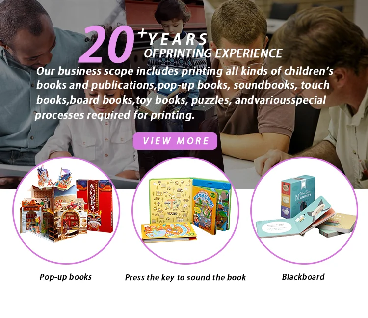 Factory Custom 3d Popup Books High Quality Hardcover Children's Books