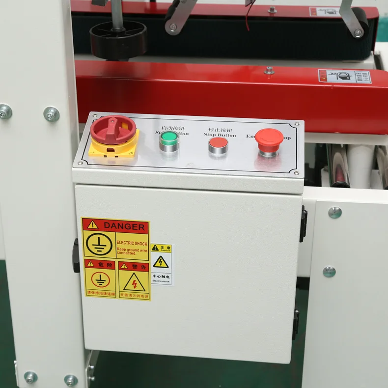 Adhesive Tape Box Case Flaps Folding Seal Packing Machine Carton Sealer Automatic Carton Sealing Machine