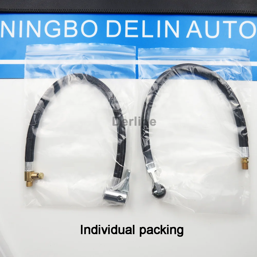 Mikinona Mandrino di Bloccaggio Adattatore per Tubo Flessibile Aria Tubo di Prolunga per Gonfiaggio Pneumatici per Bici Auto