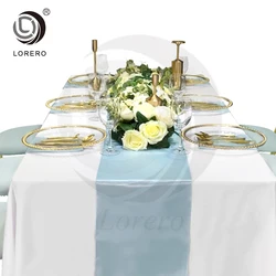 Свадебное украшение для стола атласные скатерти свадьбы вечеринки праздника дня рождения