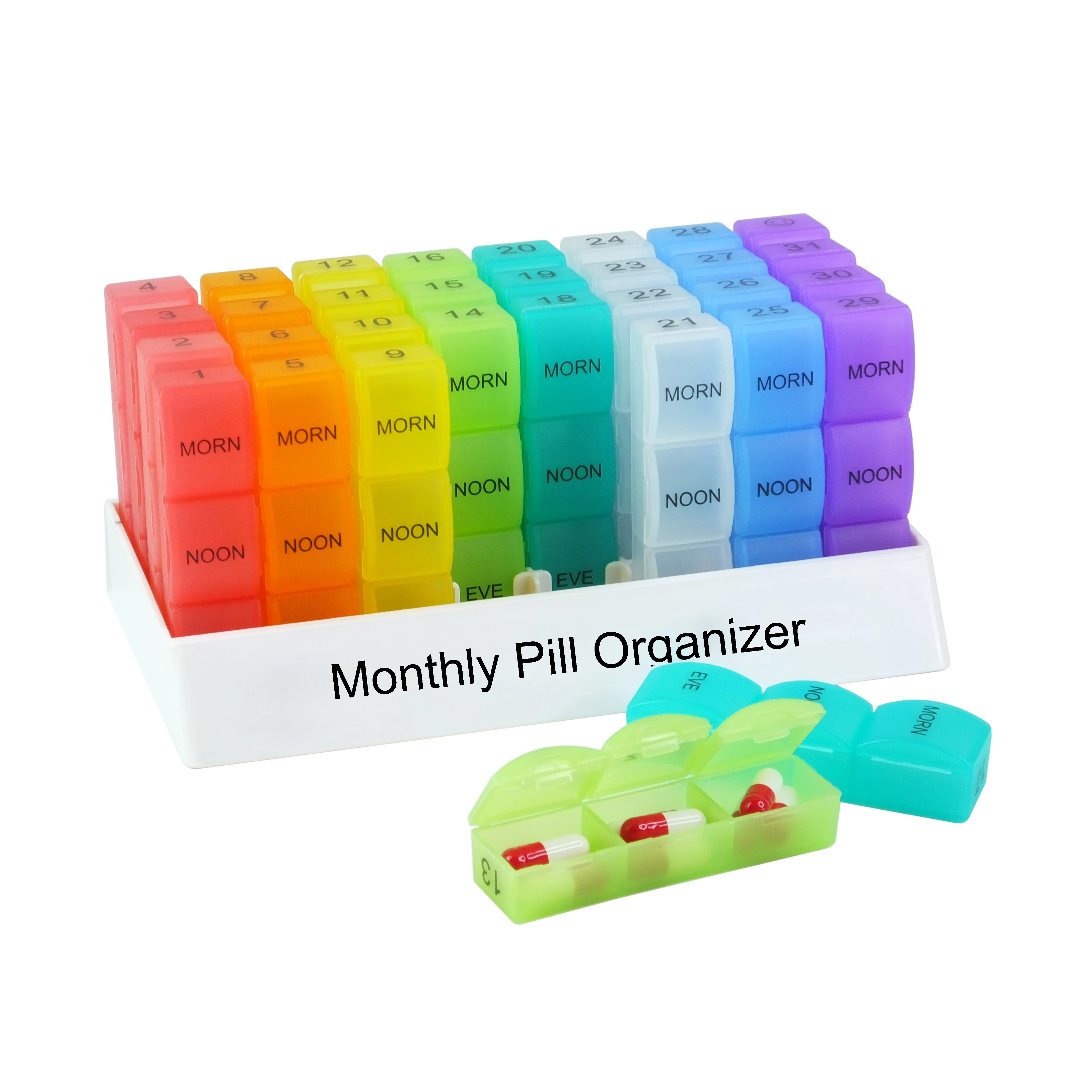4 Een Dag Extra Grote Maandelijkse 1 Maand Pillendoosje Case Organisator Planner - Buy Pil Box Fabriek,Maandelijkse Pil Case,Maandelijkse Pillendoos Product Alibaba.com