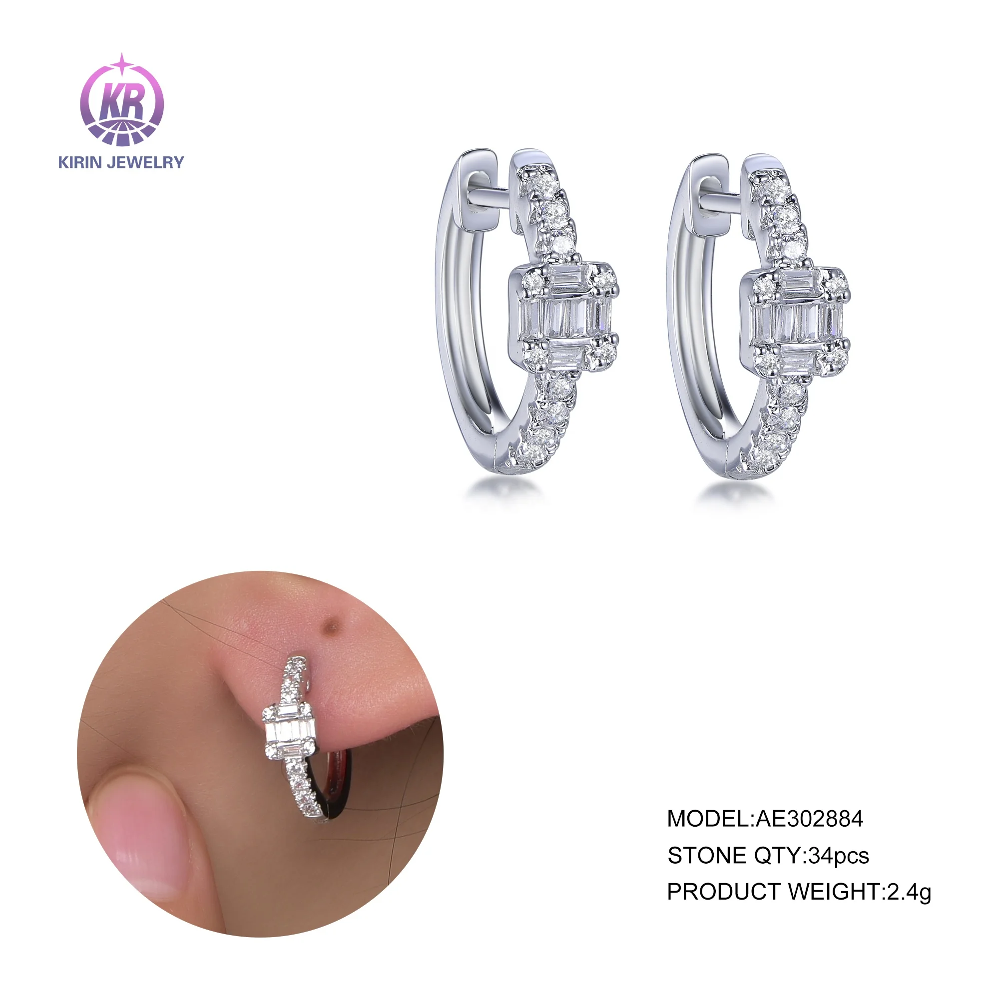 pendientes plata 925 diamond huggie earrings set 925 sterling silver earrings hoop square huggie earring