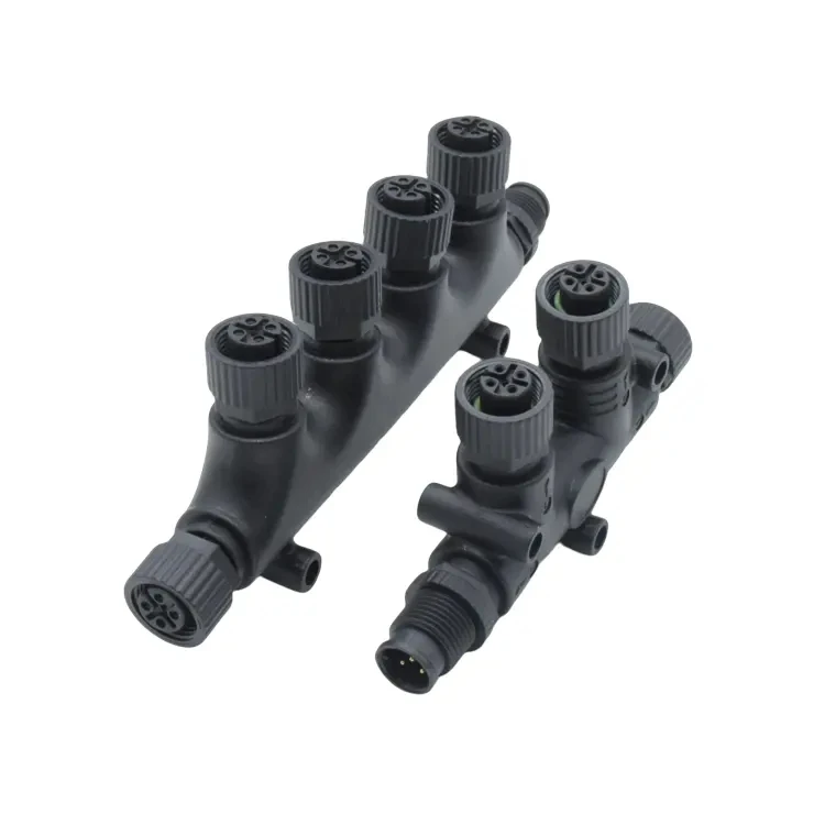 M12 Marine Network T Connector NMEA 2000 Marine Connector 5pin Waterproof M12 T Connector Adaptor