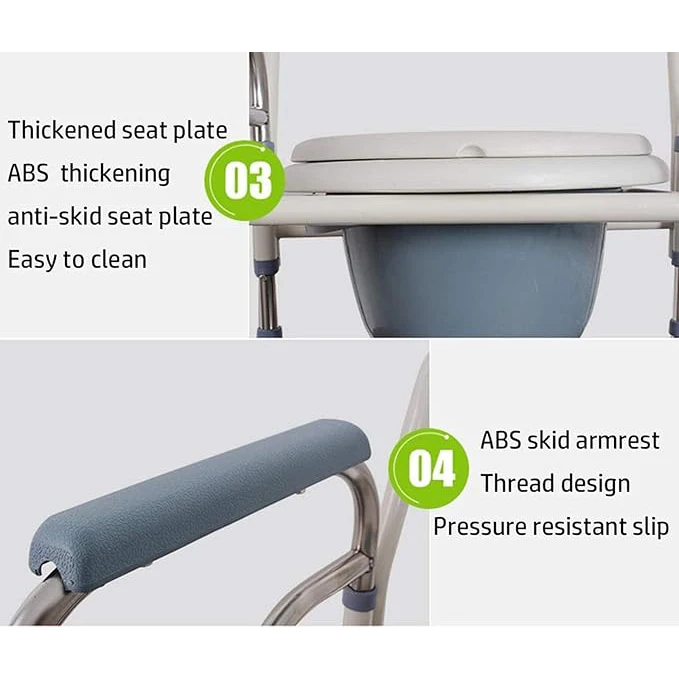 Bathroom Commode Bath Chair Wc Toilet Chair for Disabled Equipment Rehabilitation Device Bathroom Safety Equipment