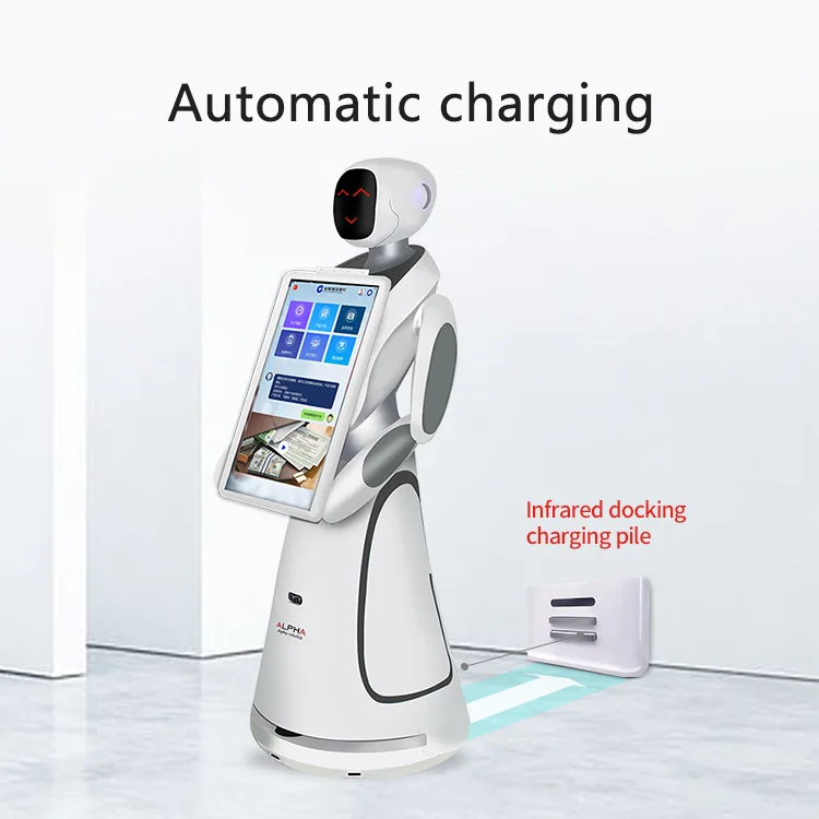 Intelligent Robot Computerized Artificial Advanced Science and Technology  Autonomous Navigation Business Advisor Support Robot