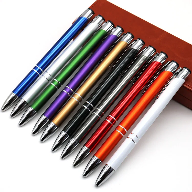 Popular Brand Metal Aluminium Ballpoint Pen with Laser Logo