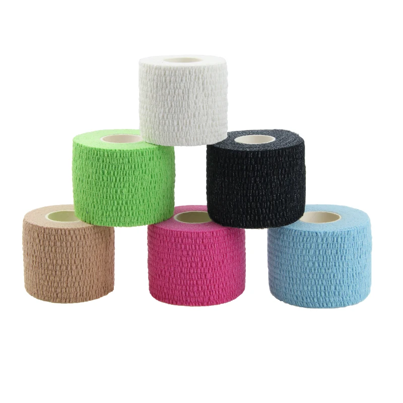 Custom Non Woven Pet Bandage Athletic Sports Tape Self Adhesive Vet Wrap Cohesive Elastic Bandage