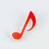 Style de note de musique-rouge