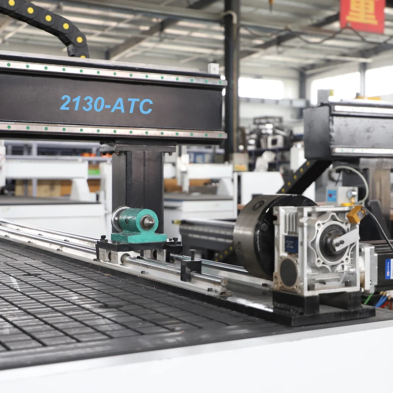 Igoldencnc 4 Axis Atc Cnc Router 1325 2030 1530 Wood Engraver Woodworking Machine for Solidwood Mdf Aluminum With Rotary Axis