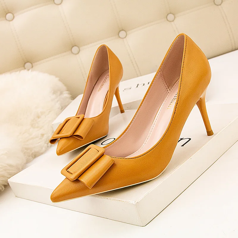 Chaussures à Talons RSVP - Bout Ouvert, Cuir Marron, Pointure 10M, Excellent état - Talons Aiguilles Hauts