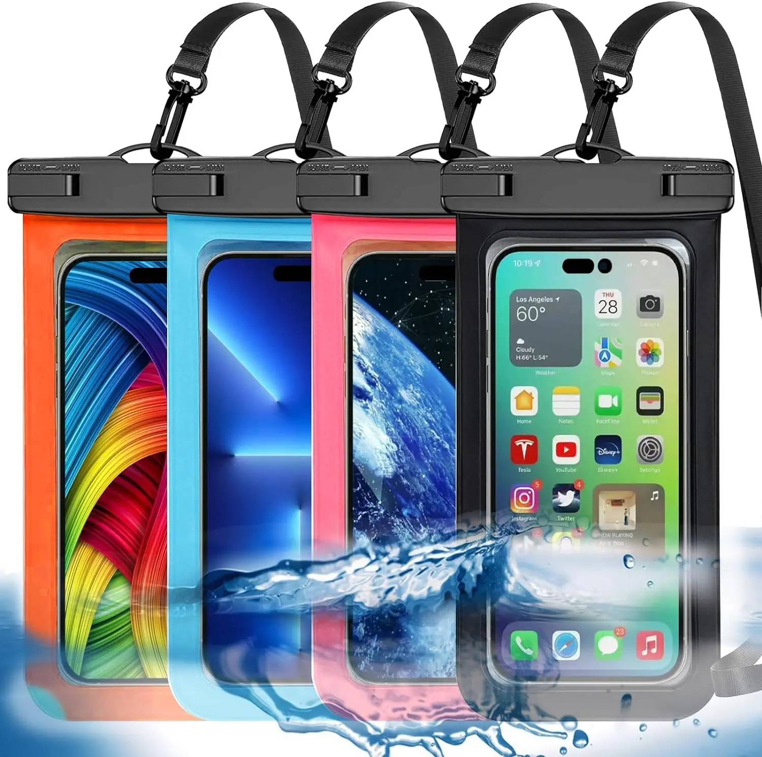 Waterproof mobile phone case dry bag (protection class IP68) for Apple iPhone Samsung up to 7.5 inches AFL-032 Laudtec