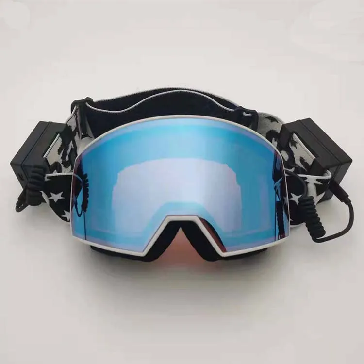 Custom Battery Power Electrically Heated Snowmobile Snow Ski Goggles