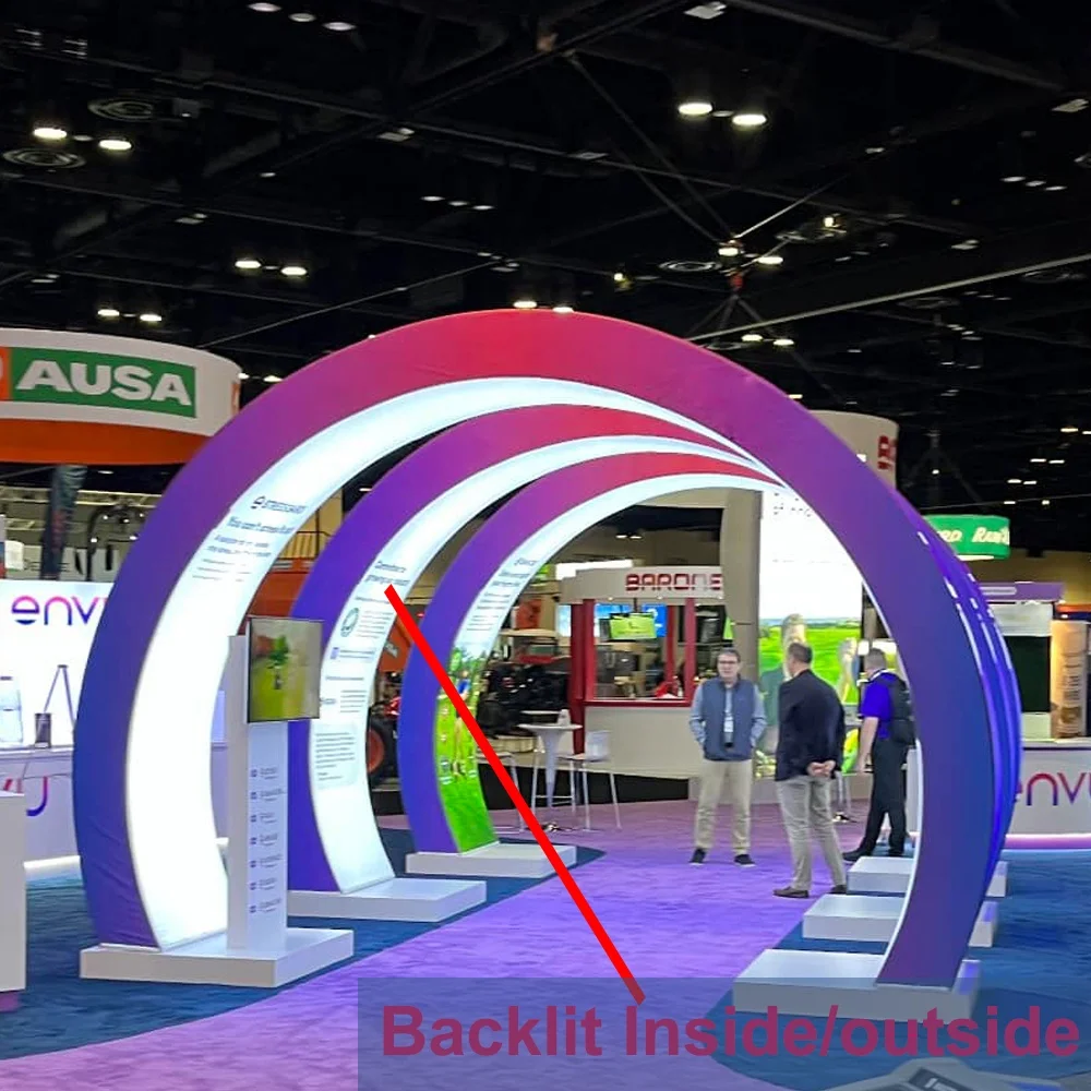 Modern 20x20 Backlit Arch Display Portable Trade Show Equipment ...